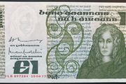 Ireland 1977 Series B 1 Pound Banknote UNC