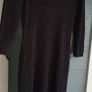 CALVIN KLEIN black faux leather panel jumper dress Sz M (10-12) Image 6