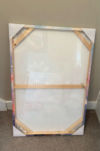 Large floral canvas print