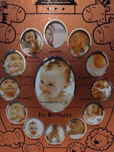 Baby's 1st Year Collage Photo Frame, NEW