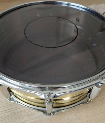 pearl sensitone brass snare 15x5