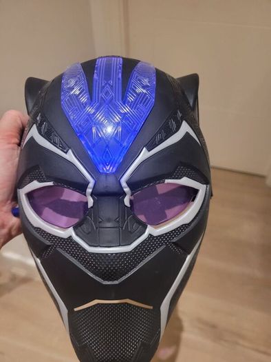kids black panther ligh up mask