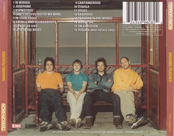 Terrorvision "Shaving Peaches" CD Album