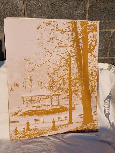 9 large sepia toned Dublin prints