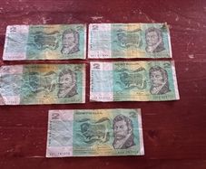 Australian two Dollar bills