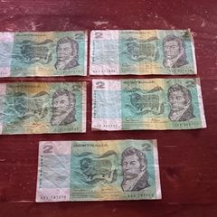 Australian two Dollar bills