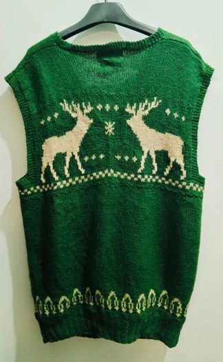 Rrl Double Ralph Lauren Vintage Rindeer Wool Vest