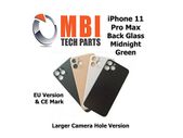 iPhone 11 Pro Max Back Glass Replacement Rear Battery Cover with Adhesive Midnight Green