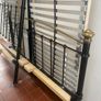 Antique king iron and brass bed frame Image 2