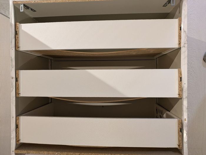 Chest of Drawers - IKEA hack marble effect