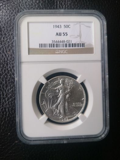 1943 Usa Silver Half Dollar Coin
