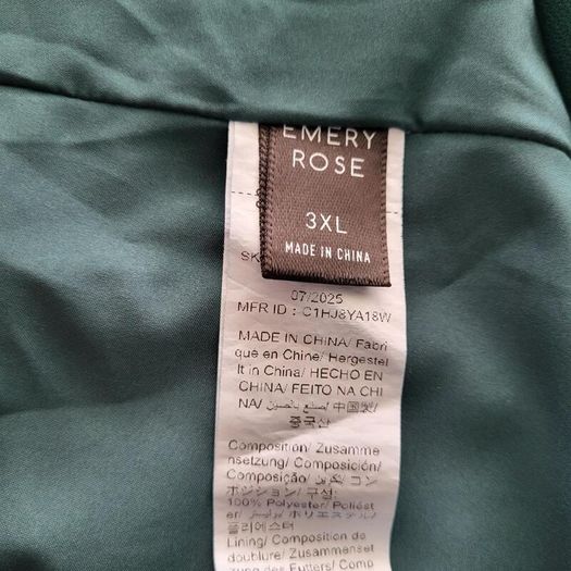 Shein dark green occasion dress, Size 3XL / UK22