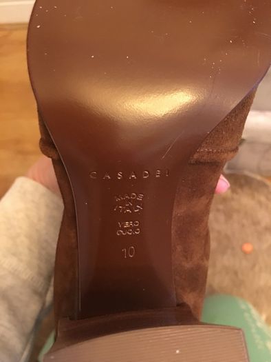 Casadei suede boots. New. US10.