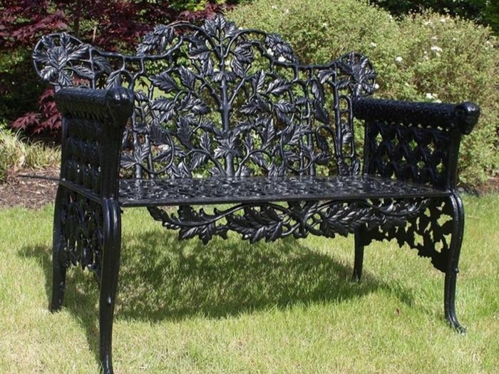 Pair Cast Iron Garden Seats