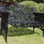 Pair Cast Iron Garden Seats Image 5