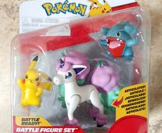 Pokemon Battle Figure Set 2025 Pikachu + Galarian Ponyta + Gible PKW4097 NEW