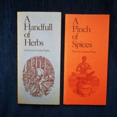 2 Vintage Herb and spice books