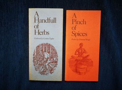 2 Vintage Herb and spice books