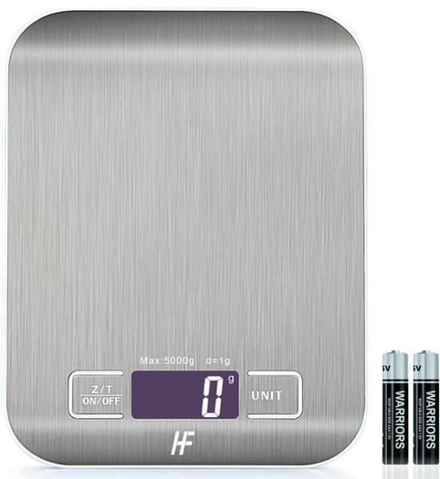 Large 23x17cm 10kg 1g Digital Kitchen Scales Food Scale Stainless Steel Surface With Backlit LCD Display Multifunction for Home Office Use