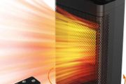 NEW SALE | Electric Space Heater with Fan - 1500W Heaters Portable Small Room Heater Low Noise, Remote Control, Smart Timer, 3Heat Settings, Realtime Temperature