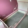 IKEA Pink Minnen Extendable Kids Bed and Mattress Image 3