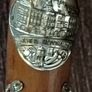 Vintage German Hiking Pole with 12 Souvenir Badges Image 3
