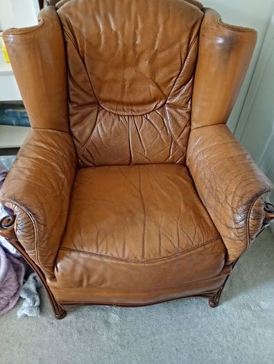 Leather armchair
