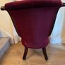 Antique Victorian Rosewood Slipper Chair Image 5