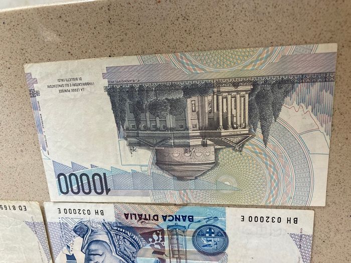 Italian 10,000 Lire Notes Alessandro Volta