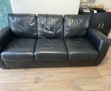 3 seater leather sofa