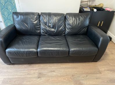 3 seater leather sofa