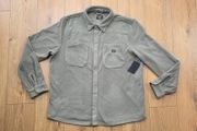 Hurley Fleece Men's Snap Button Overshirt Size XL-XXL Shacket