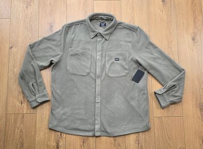 Hurley Fleece Men's Snap Button Overshirt Size XL-XXL Shacket