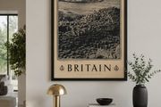 Rare Original c.1950 Giants Causeway Northern Ireland Tourism Poster  40 inches x 25 inches