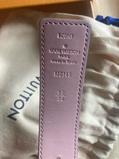 Louis Vuitton Damier Azur belt