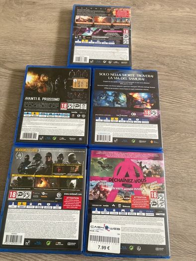 PS4 Games mix bundle all 5  games for 30