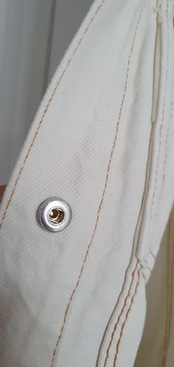 ZARA cream denim dress Sz L (12-14) - Bnwt Rrp 29.95