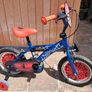 Kids Spiderman Bike 14 inch Wheels with Stabilisers Image 2