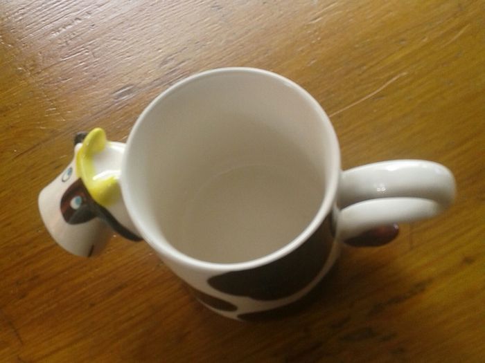 Cute cow mug.