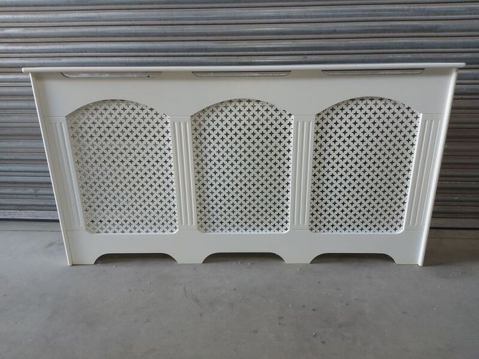 white radiator cover