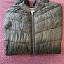OUI light puffer jacket in dark olive green (10-12) Image 8