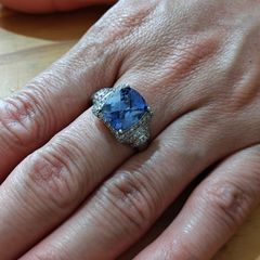 Sterling Silver Ring - Size T - Stamped for Silver (S23)