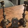 Antique French Candlesticks and Frame Image 2
