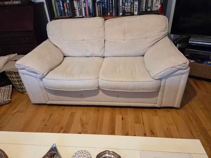 Cream sofa