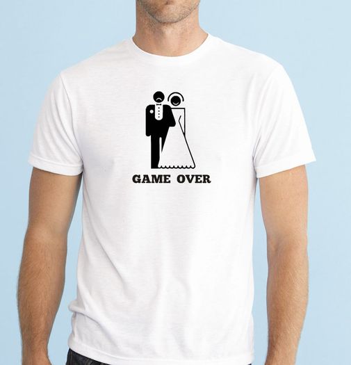 Game over T-shirt wedding stag night tee top SHIRT GREAT GIFT PRESENT