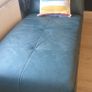 C corner leather sofa and leather suede chaise lounge Image 3