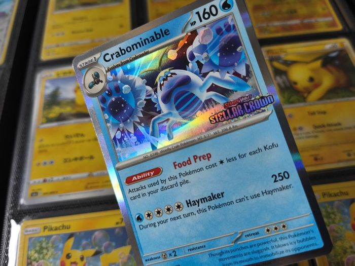 Crabominable ! Promo with Stellar Crown Stamp ! 2024 ! Pokemon Card !