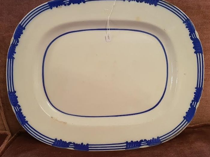Large Antique Ironstone Turkey / Meat Platter Simple Design