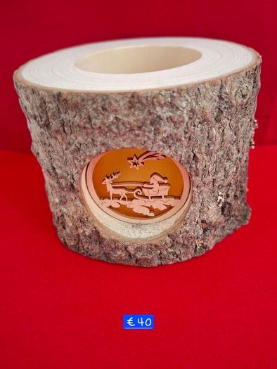 Christmas Tealight Lantern (Santa on Sleigh)