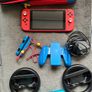 Switch Console, Mario Red Joy-Con W/Case, Grip & Straps, Boxed Image 4